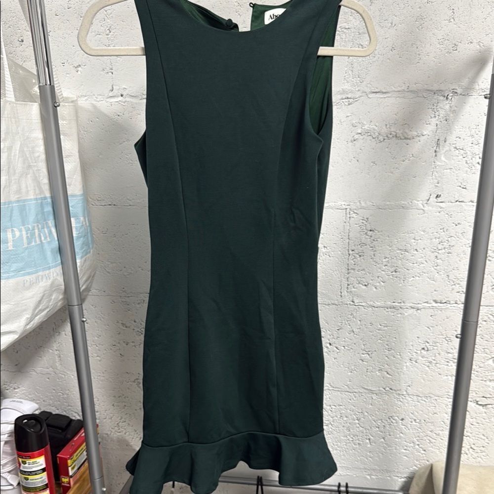 About Us Dark Green Size Small Backless Mini Dress NWOT